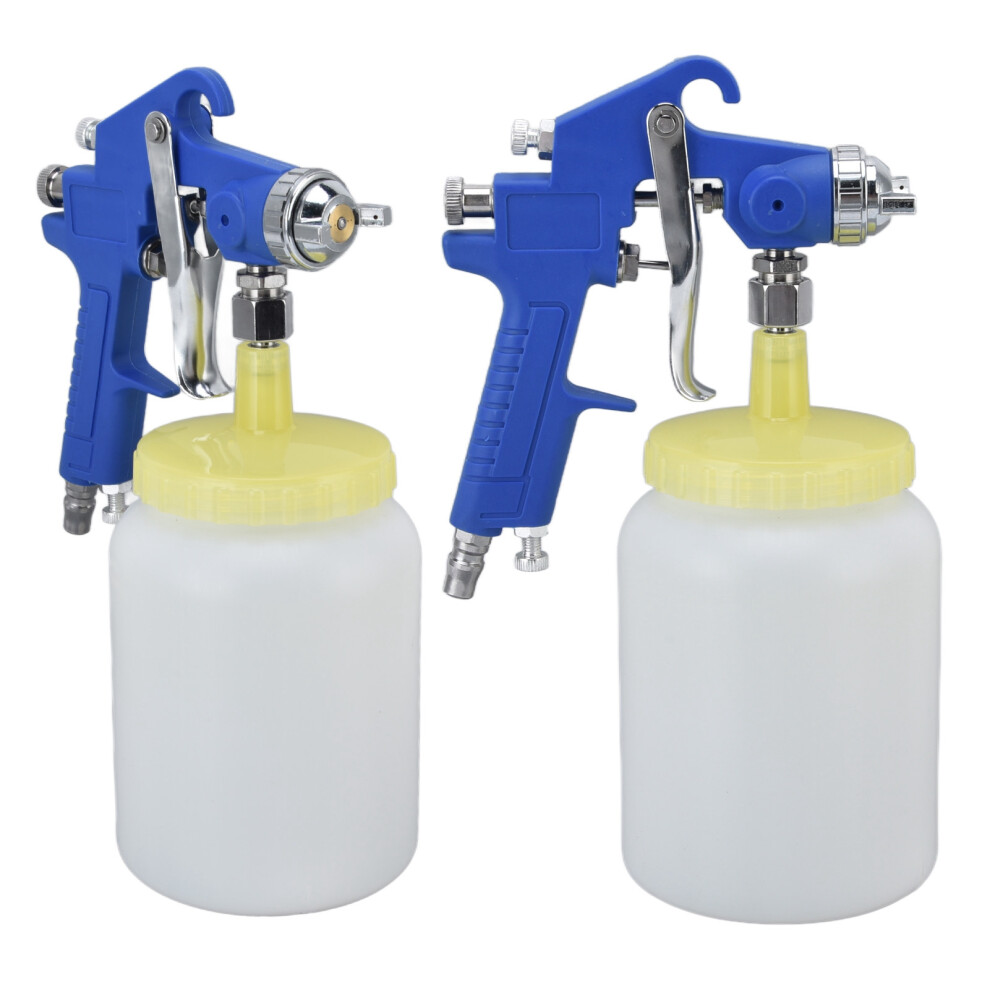 1000Ml Blue Pneumatic Siphon Air Paint Sprayer With 3Mm Nozzle 3011375640675