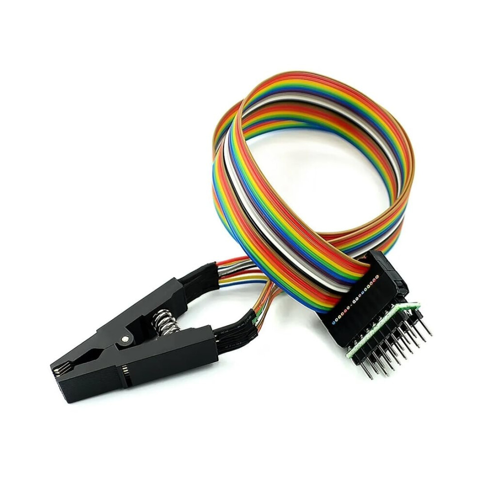 Programmer Testing Clip Sop16 Soic16 Ic Test Clamp With Sop16 To Dip8 Adapter For 25 Series Rt809f Tl866cs Tl866a 9187378422120