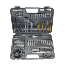 Drill Bit Set and Screwdriver Bit Kit with Carry Case for Wood Metal Masonry Home Improvement