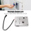 DC12V Electronic Metal Lock for Drawer Mailbox Locker Secure Electronic Latch 5