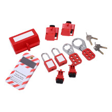 Industrial Lockout Tagout Kit with Breaker Locks Padlocks & Tags