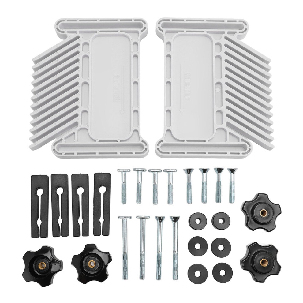 Adjustable Abs Featherboard For Table Saw And Router Table With Miter T Slots Dual Safety Lock 9382693234131