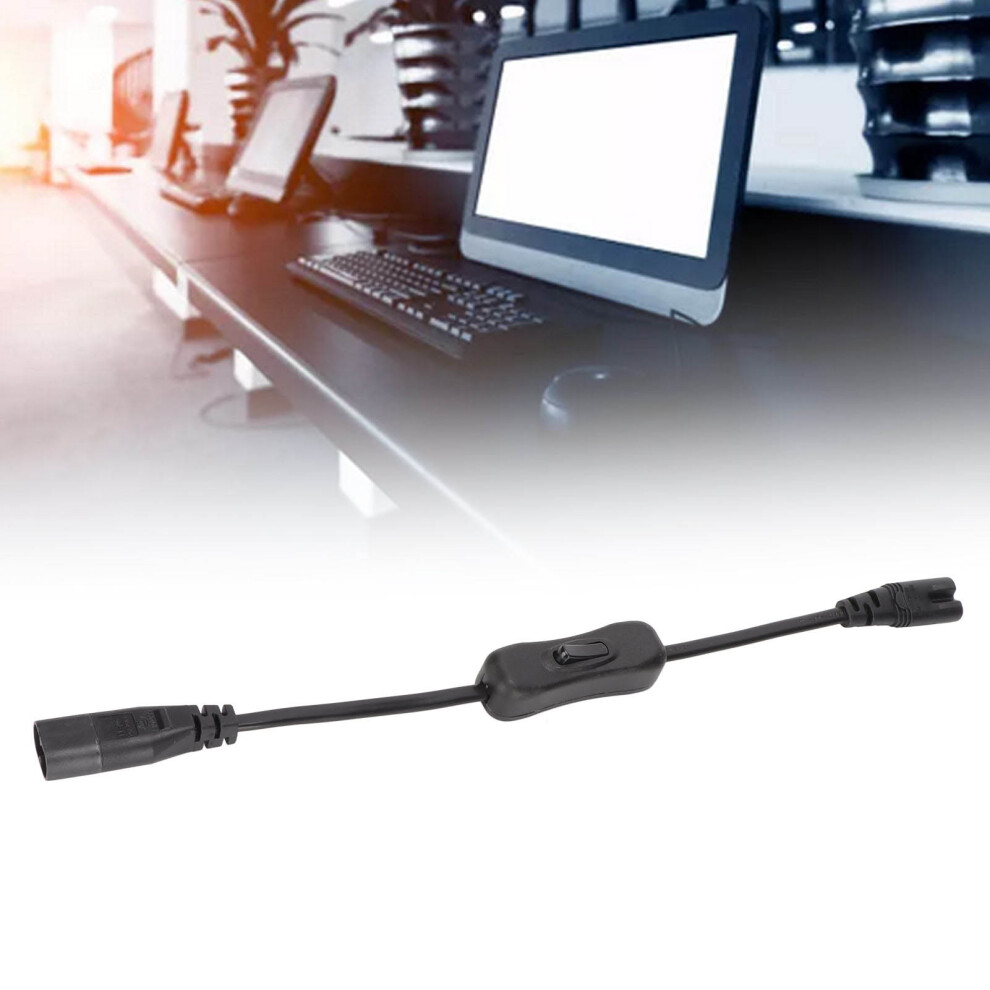 Durable 0.98Ft Iec 320 C8 To C7 Male To Female Cord With Switch 8401375643304