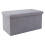 Faltbarer Stoff-Boxhocker 48x30x30cm Grau S 2
