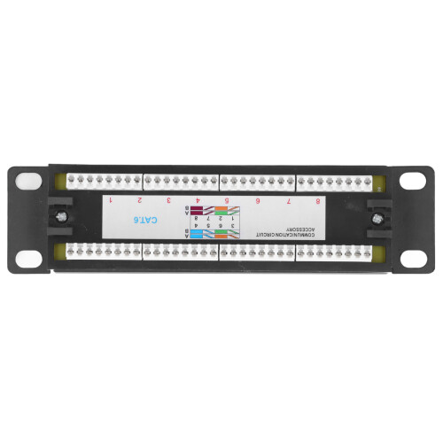 8 Ports Wall Mount UTP Patch Panel Cat6 23‑28AWG Cables Simple Installation 1