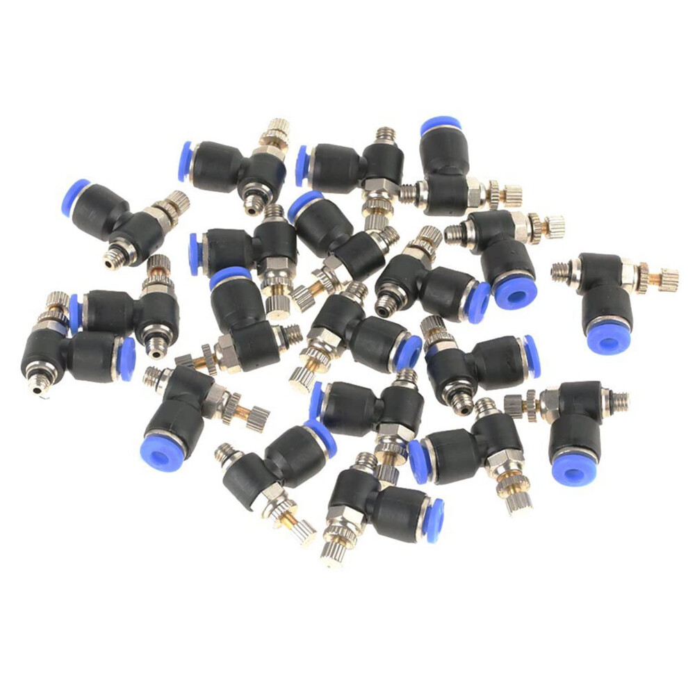 Pneumatic Quick Connector 20 Pcs 4 Mm Od Push To Connect Fittings Straight Union Airline 9199774079020
