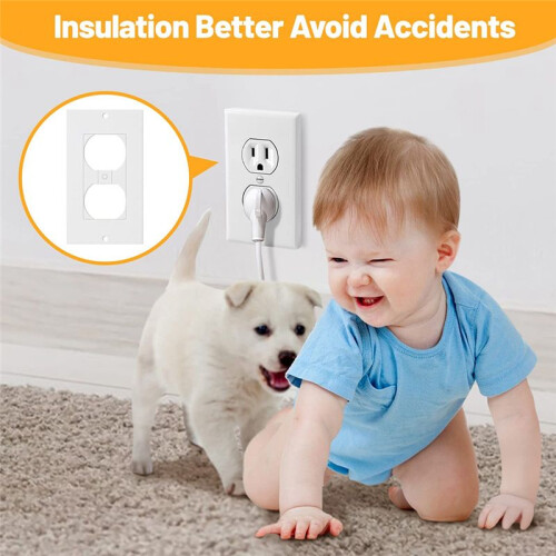 20Pcs Wall Insulation Outlet Insulators Sealers,Electrical Outlet Insulation Pads for Wall, Light,  Socket 2