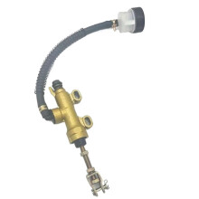 Motorcycle Brake Hydraulic Pump 45mm Rear Brake Master Cylinder Gold Compatible with Suzuki
