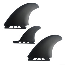 Keel Fin Set for FCS2 Surfboards, 3PCS Fiberglass Core and ABS Material, Compatible with Various Models
