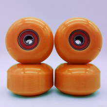 Longboard Wheels 4Piece 52x32mm With ABEC9 Bearings Orange For Urban Cruising