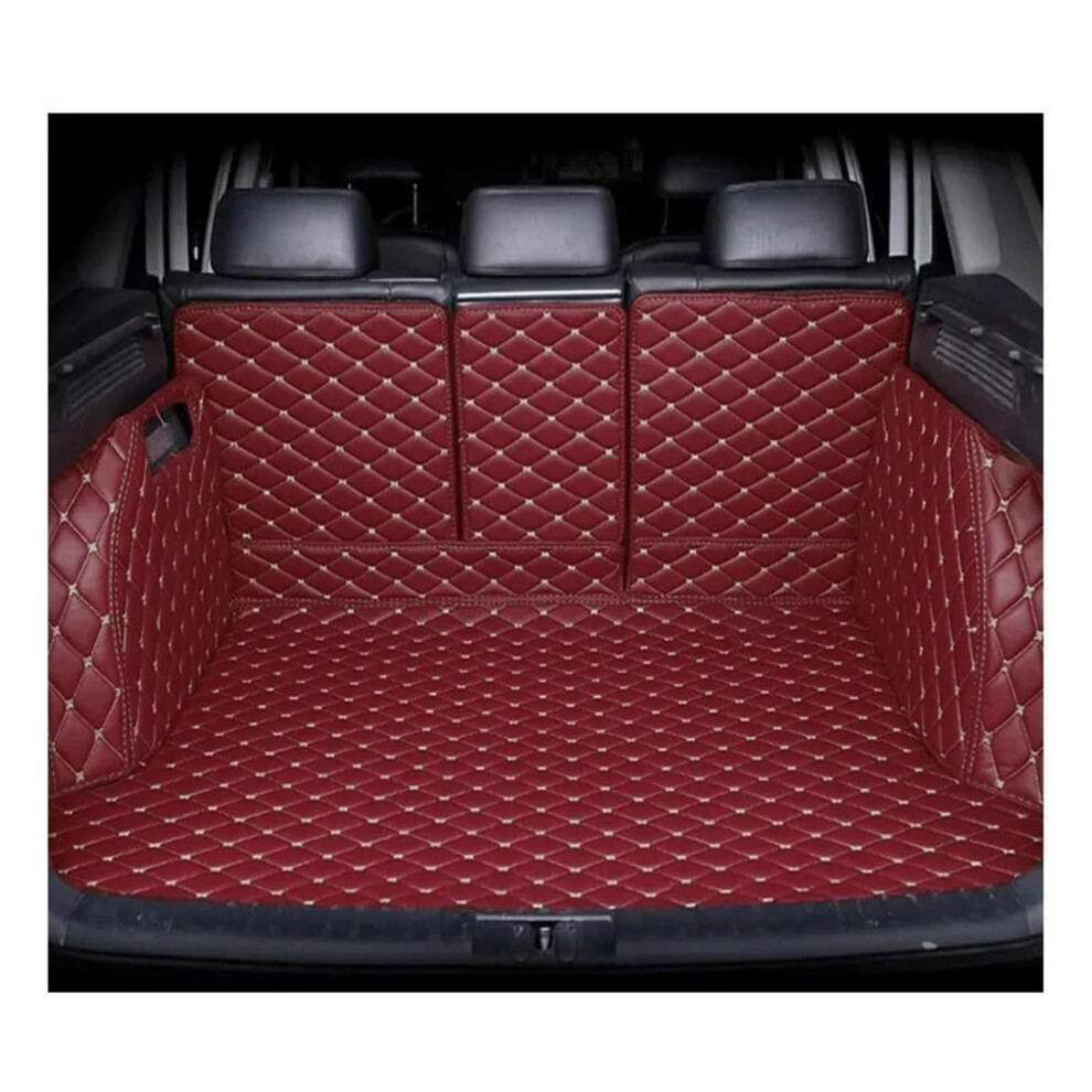 Leather Trunk Mat Wine Full Coverage Boot Liner Tailo Fit For Audi Q5 20132016 Red 9382693235312