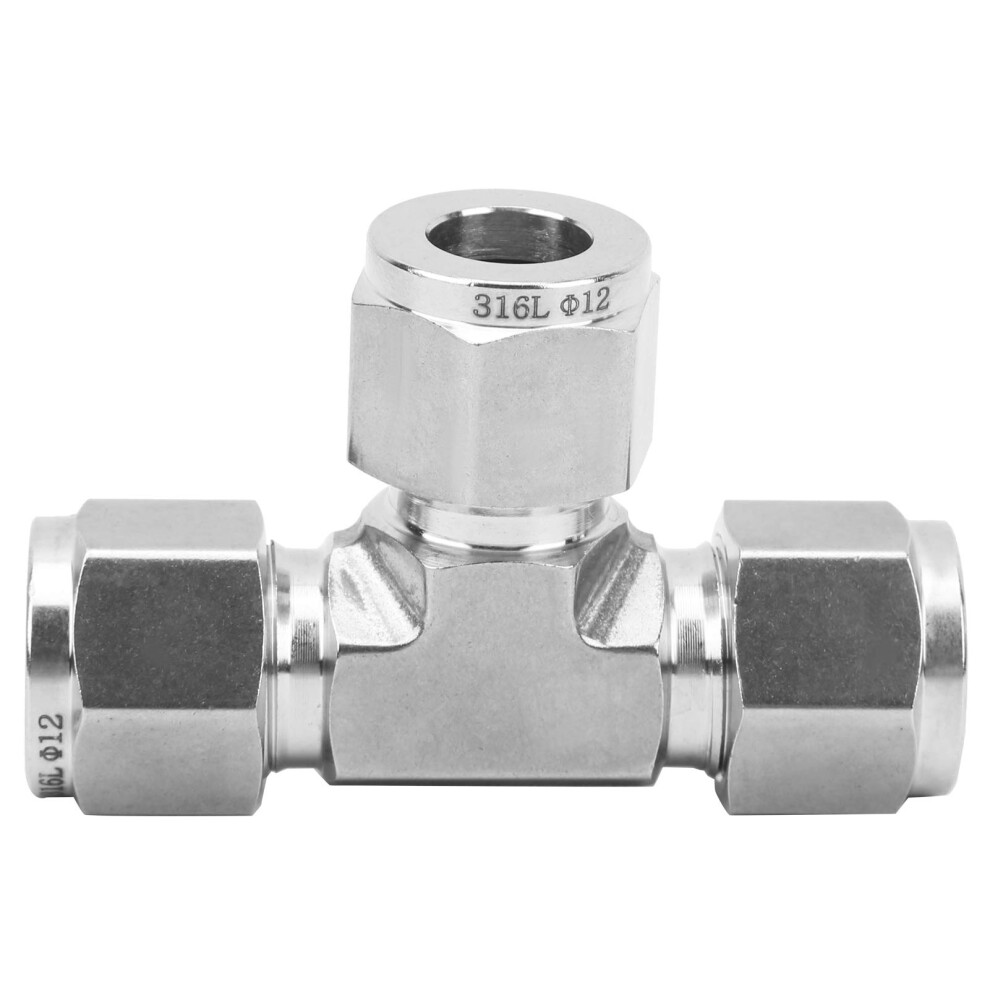 Compression Ferrule Connector Tee Stainless Steel Die Forging Equal Diameter Model F12 For Oil Refining Industry 9347817613810