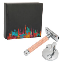 Safety Razor Double Edge Eco Friendly Reusable Shaving Tool For Men Women, Long Lasting Blades Zinc Alloy Durable Materials Close Shave Smooth Shave