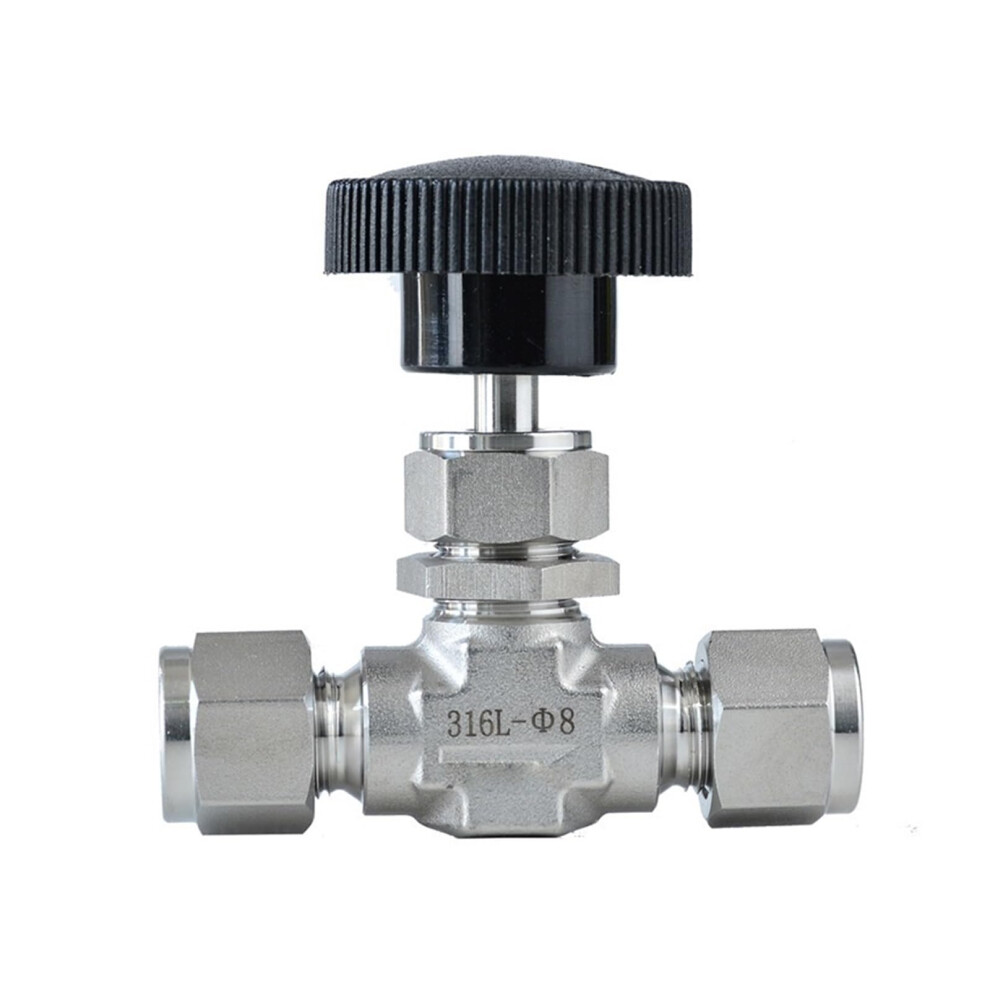 316 Stainless Steel Needle Valve Nv1/4Od With Leakproof Seal For Precise Flow Control 9187378423035