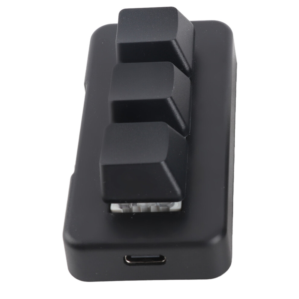 Portable Rgb Backlit 3-Key Usb Macro Keypad Programmable & Ergonomic Black 9461375647893