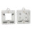 Abreinterruptores MX magnético de aluminio mate, plateado 9