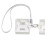 Abreinterruptores MX magnético de aluminio mate, plateado 4