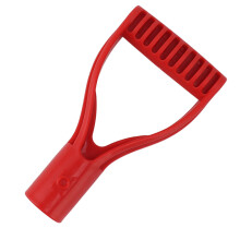 Kunststoff-Grifflasche 32 mm Innendurchmesser Rot für Schneeschaufeln & Rechen