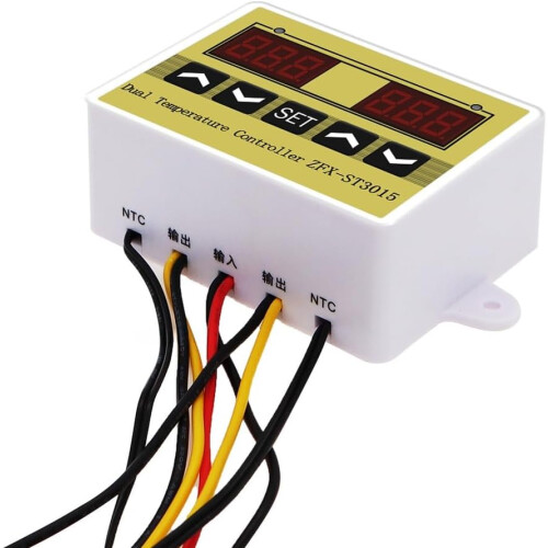 Digital Temperature Controller with Timer, Dual Relay Output, Accurate Control, 220V ZFXST3015 2