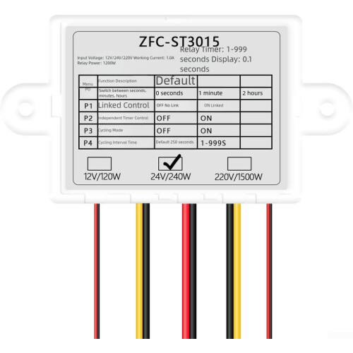 Digital Temperature Controller with Timer, Dual Relay Output, Accurate Control, 220V ZFXST3015 1
