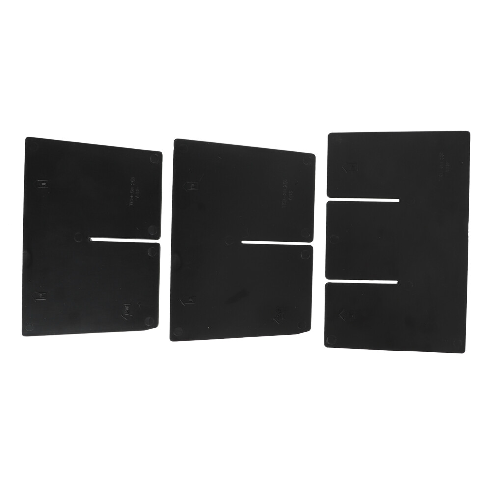 3Pcs Center Console Organizer Divider For Tacoma 2016-2022 Black 5071375655909
