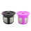 2er-Pack Wiederverwendbarer Kunststoff-Kaffeekapsel-Filter 2