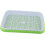 Plastic Seed Sprouting Tray with Efficient Grain Sprouting, Stackable and Reusable for Microgreens (Green) 3