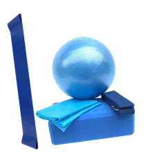 Pilates Ball Set For Yoga And Workouts  Blue Home Use Fitness Equipment For Core Strength And Balance Training