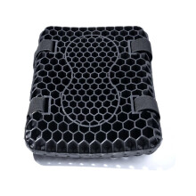 Cushion Universal Motorcycle Comfort Seat Cushion Cover Pillion Pad Rear for Touring Bikes, Waterproof, Black
