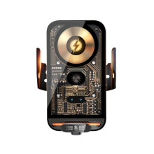 Supporto per Telefono Auto, Caricabatterie Wireless 66 W, Supporto Telefono Cellulare, Clip Intelligente A Infrarossi per Bocchetta 'Aria per
