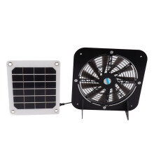 100W Solar Panel with 13.5" Waterproof Exhaust Fan for Pet & Greenhouse