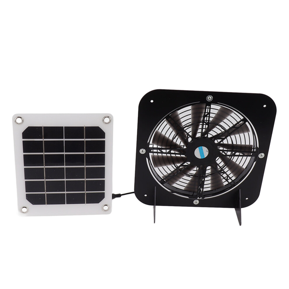 100W Solar Panel With 13.5" Waterproof Exhaust Fan For Pet & Greenhouse 8411375661178