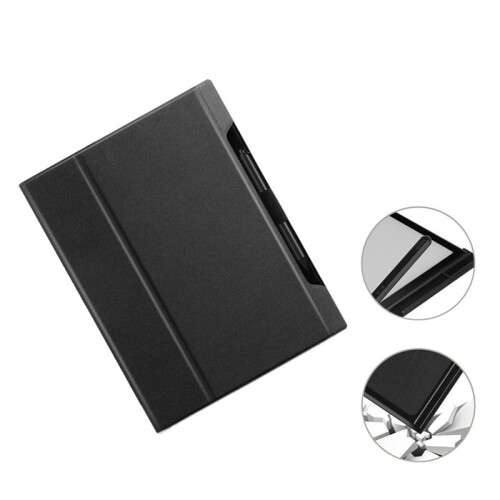 Foldable E-Reader Case Paste Type with Pen Slot Back Cover Wear-Resistant Leather Protective Shell for  DPT-RP1 2