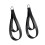 Pilates Double Loop Straps 2 Pack for Reformer Comfortable Grip DRing Straps Silver Rings Improve Dexterity 1