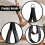 Pilates Double Loop Straps 2 Pack for Reformer Comfortable Grip DRing Straps Silver Rings Improve Dexterity 3