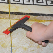 4PCS Multifunction Tile Gap Filling Cleaning Scraper Shovel PU Grout Scraper Setfor Smooth Tile Gap Filling Snow Trowel