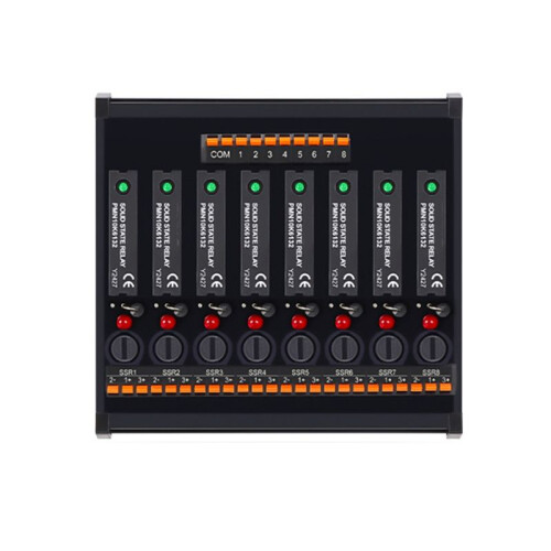 Inline Solid State Relais Module RT-SSK Contactloze  PLC AC Versterkerprintplaat 5-24V Zekeringbeveiligingen 8-Weg