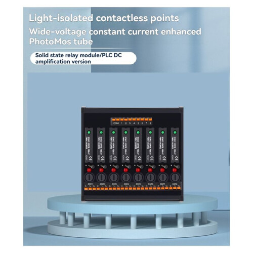 Inline Solid State Relais Module RT-SSK Contactloze  PLC AC Versterkerprintplaat 5-24V Zekeringbeveiligingen 8-Weg 1