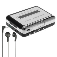 USB-Kassetten-zu-MP3-Konverter, Audio-Musik-Player mit Kopfhörern