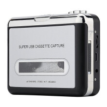 USB Cassette Tape to MP3 Converter, Audio Music Player with Headphones