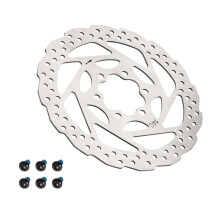Stainless Steel Bike Disc Brake Rotor 140mm With Screws Adapter For Road Bike Brakes Compatible Cycling Accessories