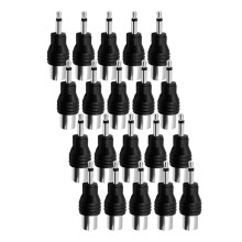 20 Stück 3,5 mm Mono-Stecker auf 9,5 mm Klinkenbuchse TRS auf IEC-Buchse Konverter TV-Antennenadapter
