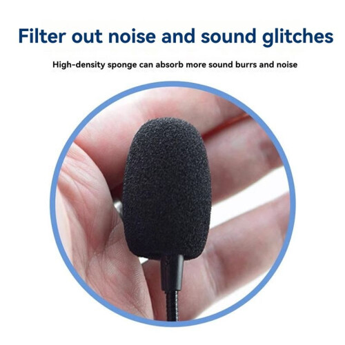 10pcs Microphone  Cover Breathable Foam Mic Windscreen for Headset Collar Mic 1
