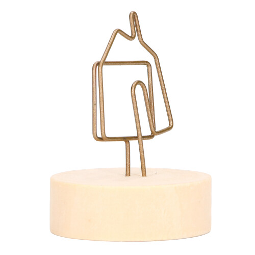 10 piezas Portatarjetas de mesa casa retro Madera e Hierro 2