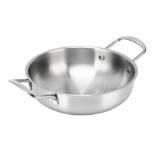 Durable 18cm Steel Hot Pot for Ramen Soup Porridge & More