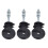 50 Pack M6 Threaded Fence Insulators for Livestock - Galvanized Steel 1