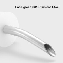 Outdoor Stainless Steel Kettle Spout 800ml Silver with Long Narrow Pour