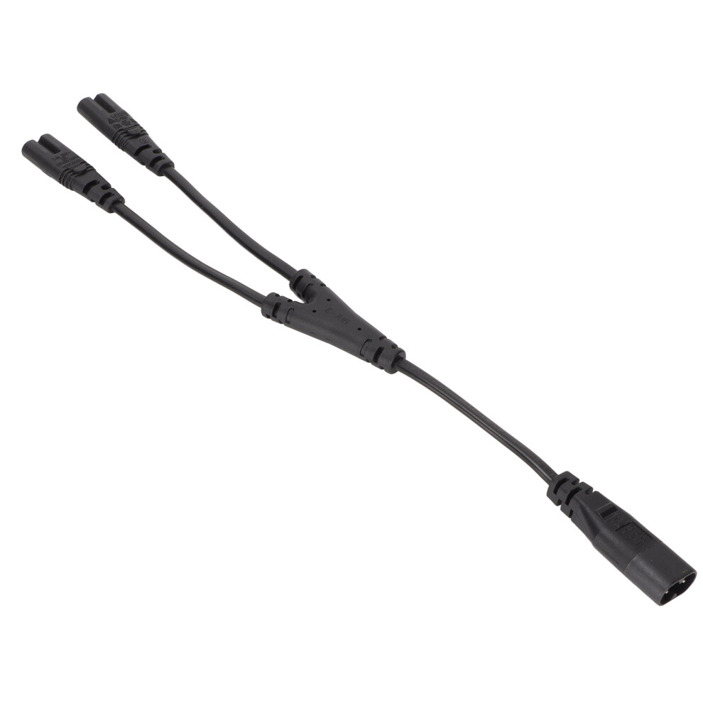 Iec320 C8 To Dual Iec320 C7 Splitter Cable 1 In 2 Out 0.3M Long 4901375667699