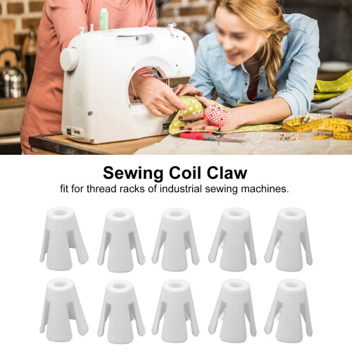 Plastic Coil Claw 10Pcs Heavy Duty Thread Holder for Industrial Sewing Machine 2