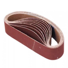 Fabric Sanding Belts 10Pcs 30mm x 380mm, 402000 Grit Abrasive Belts for Belt Sander, Sandpaper for Metal and Wood Polishing 800#